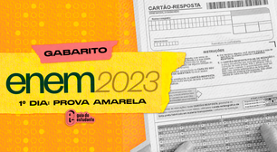 Gabarito Enem 2023 prova amarela: correção extraoficial do primeiro dia