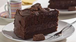 Bolo de barra de chocolate