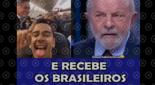 É falso que Bolsonaro recebeu antes de Lula brasileiros repatriados da Faixa de Gaza