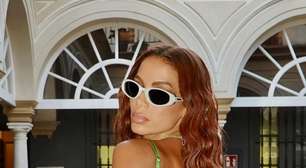 Anitta usa look sensual desfilado em Milão por top indígena