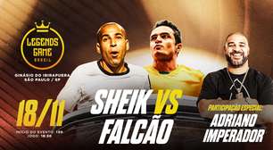 Futsal solidário com Imperador, Sheik e Falcão acontece sábado em SP
