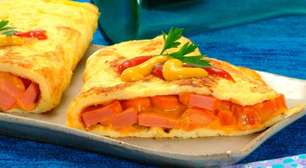 Omelete hot-dog: receita diferente para agradar à criançada