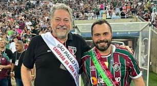 Fluminense e São Paulo trocam faixas de campeões no Maracanã antes de jogo pelo Brasileirão