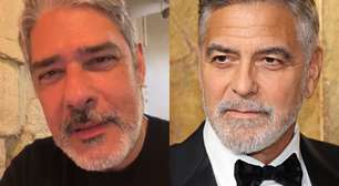 Bonner encontra George Clooney em bar de hotel: 'Fiz o que sempre faço'; assista