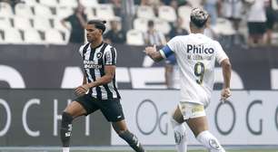 Danilo Barbosa lamenta vacilo do Botafogo no empate com o Santos: "Não é o primeiro"