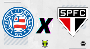 Bahia x São Paulo: prováveis escalações, arbitragem, onde assistir, retrospecto e palpites