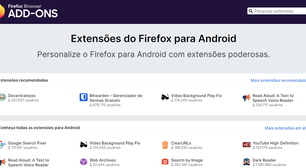 Firefox para Android vai ganhar mais de 400 extensões em dezembro