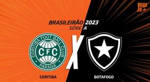 Coritiba x Botafogo: onde assistir, escalações e arbitragem
