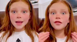 Menina britânica de mãe brasileira viraliza ao 'reclamar' de sotaque mineiro; veja vídeo