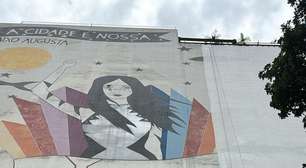 Mural de Rita Wainer, na Consolação, está sendo apagado
