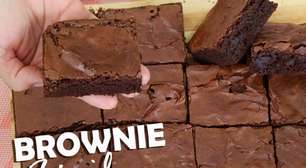 Confeiteiro profissional ensina fazer brownie de chocolate que é impossível comer um pedaço só