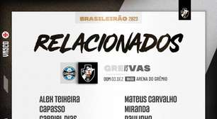 Sem Erick Marcus e Medel, Vasco divulga relacionados para pegar o Grêmio pelo Brasileirão