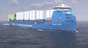 Primeiro cargueiro a usar amônia limpa em vez de combustível fóssil pode começar a navegar em 2026