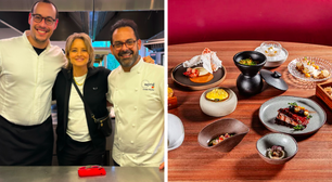 Jodie Foster janta em restaurante que faturou prêmio no COMER &amp; BEBER