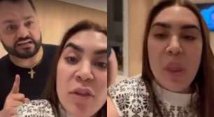 Vídeo mostra ex-marido de Naiara Azevedo dando tapa em celular para parar gravação