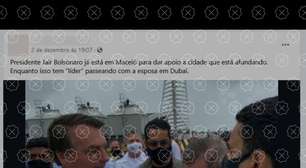 Foto de Bolsonaro em Maceió é de 2021 e não tem relação com colapso de mina da Braskem