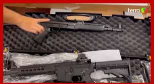Veja arsenal apreendido pela Polícia Federal em operação contra o tráfico internacional de armas