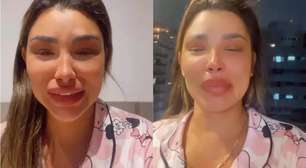 Jenny Miranda surge aos prantos e em tom de desespedida afirma: "Acabou tudo pra mim"