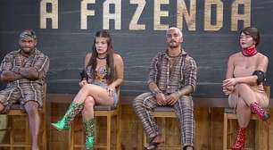 A Fazenda | Cezar Black, Jaque, Yuri e Nadja disputam Roça após noite de reviravoltas