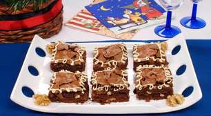 Brownie de Natal para entrar no clima de final de ano