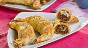 Croissant de carne com requeijão: um lanche elegante e saboroso