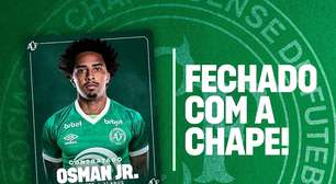 Chapecoense anuncia retorno do atacante Osman Jr. e a chegada do goleiro Gabriel Gasparotto