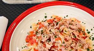 Salada de macarrão, com atum (sem maionese): fácil e leve