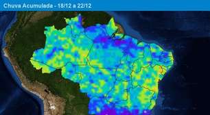 Chuva avança sobre o Centro-Oeste do Brasil nesta semana