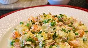 Salada de maionese, com atum: fácil, deliciosa e prática