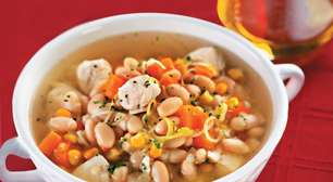 Sopa de Feijão Branco com Abóbora
