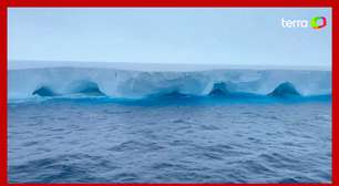 Maior iceberg do mundo é flagrado à deriva no oceano Antártico