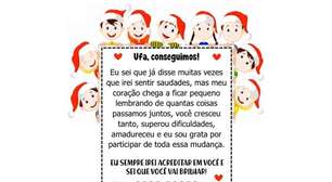 Mensagem de Encerramento Ano Letivo 2024 (Educação Infantil)