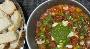 Burrata com Tomates Confitados