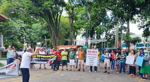 Moradores de Caçapava (SP) fazem manifestação contra instalação das usinas termelétricas na cidade