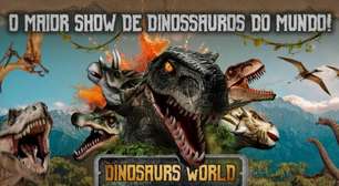 Espetáculo imersivo com 40 dinossauros em tamanho real: "Dinosaurs World - Live tour" com desconto