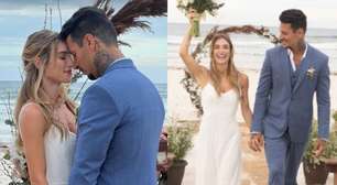 Atriz de 'Pantanal' se casa com empresário na Bahia e reúne famosos