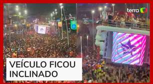 Trio elétrico de Ivete Sangalo quase tomba no carnaval de Salvador