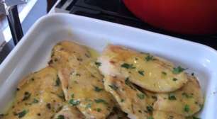 Filé de frango com mostarda e mel para variar