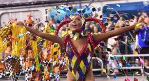 Thelma Assis vibra com bicampeonato da Mocidade Alegre no carnaval de SP e detalhe IMPRESSIONANTE chama atenção