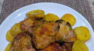 Receita de frango com mostarda e mel que fica show