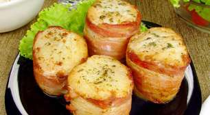 Medalhão de bacalhau saboroso e elegante com só 5 ingredientes