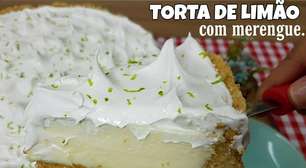 Torta de limão uma ótima opção de sobremesa refrecante para o fim de semana