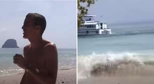 Em registro inédito, homem filma primeiras ondas do tsunami da Tailândia20 betano2004