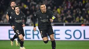 Mbappé inicia na reserva, marca de pênalti, e PSG vence Nantes pelo Campeonato Francês