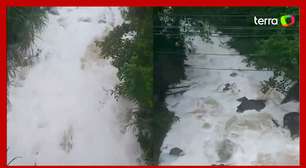 Espuma de produto químico ressurge em rio após acidente em Joinville
