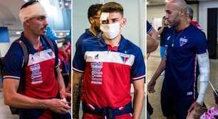 Fortaleza atualiza quadro médico de jogadores feridos após ataque ao ônibus da delegação