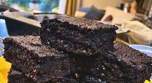 Brownie fit: saudável, com biomassa e cacau, sem farinha