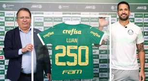 Luan celebra 250 jogos pelo Palmeiras: 'Somos apaixonados pelo o que vivemos aqui!'