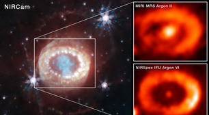 James Webb encontra estrela de nêutrons escondida em supernova