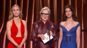 'O Diabo Veste Prada': Anne Hathaway, Meryl Streep e Emily Blunt se reúnem depois de 18 anos no SAG Awards